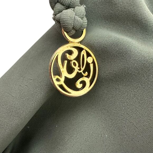 Luli Fama Cosita Buena XS Bikini Olive Cheeky Bottom Triangle Top - Picture 9 of 14